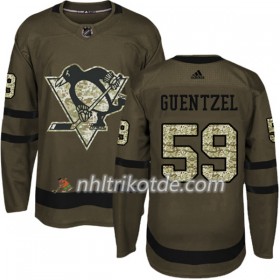 Pittsburgh Penguins Trikot Jake Guentzel 59 Adidas 2017-2018 Camo Grün Authentic - Herren